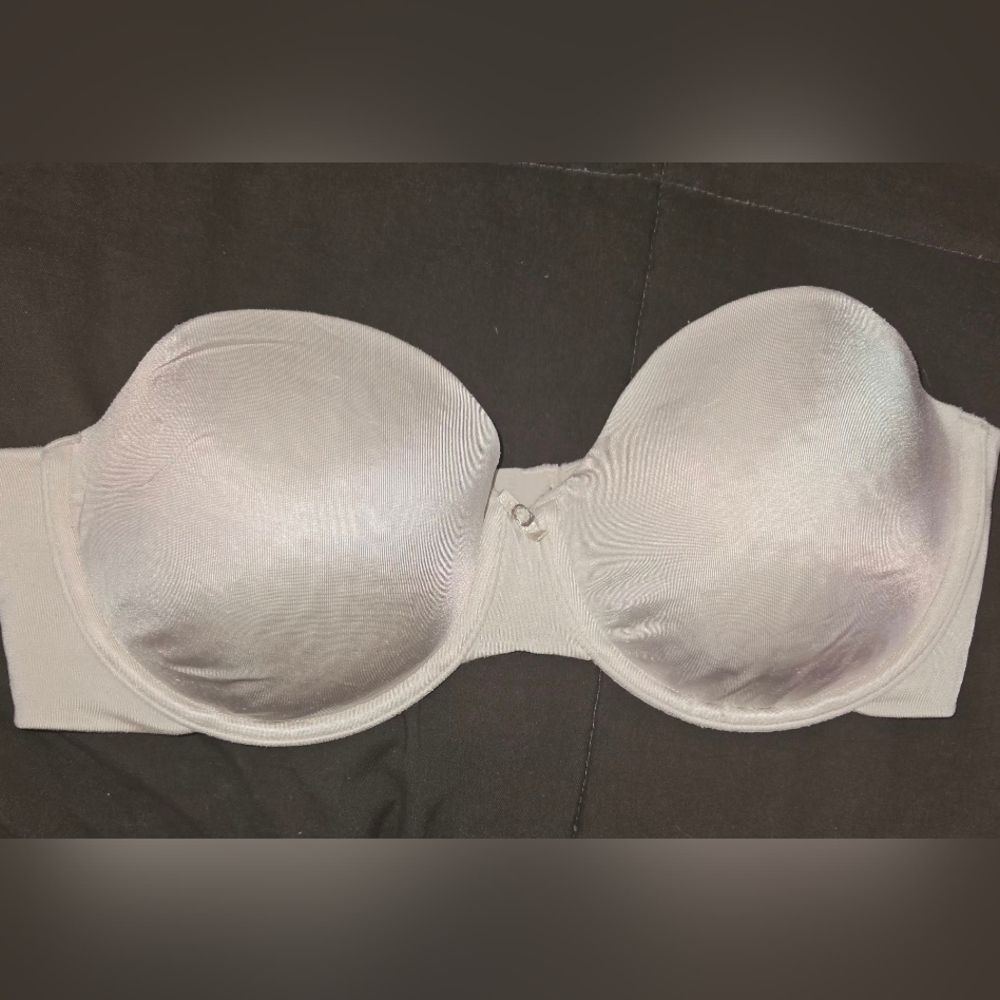 Vanity Fair Elegant Strapless Beige Bra